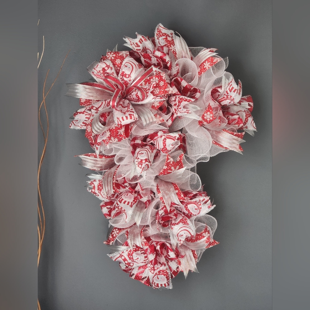Deco Mesh Candy Cane